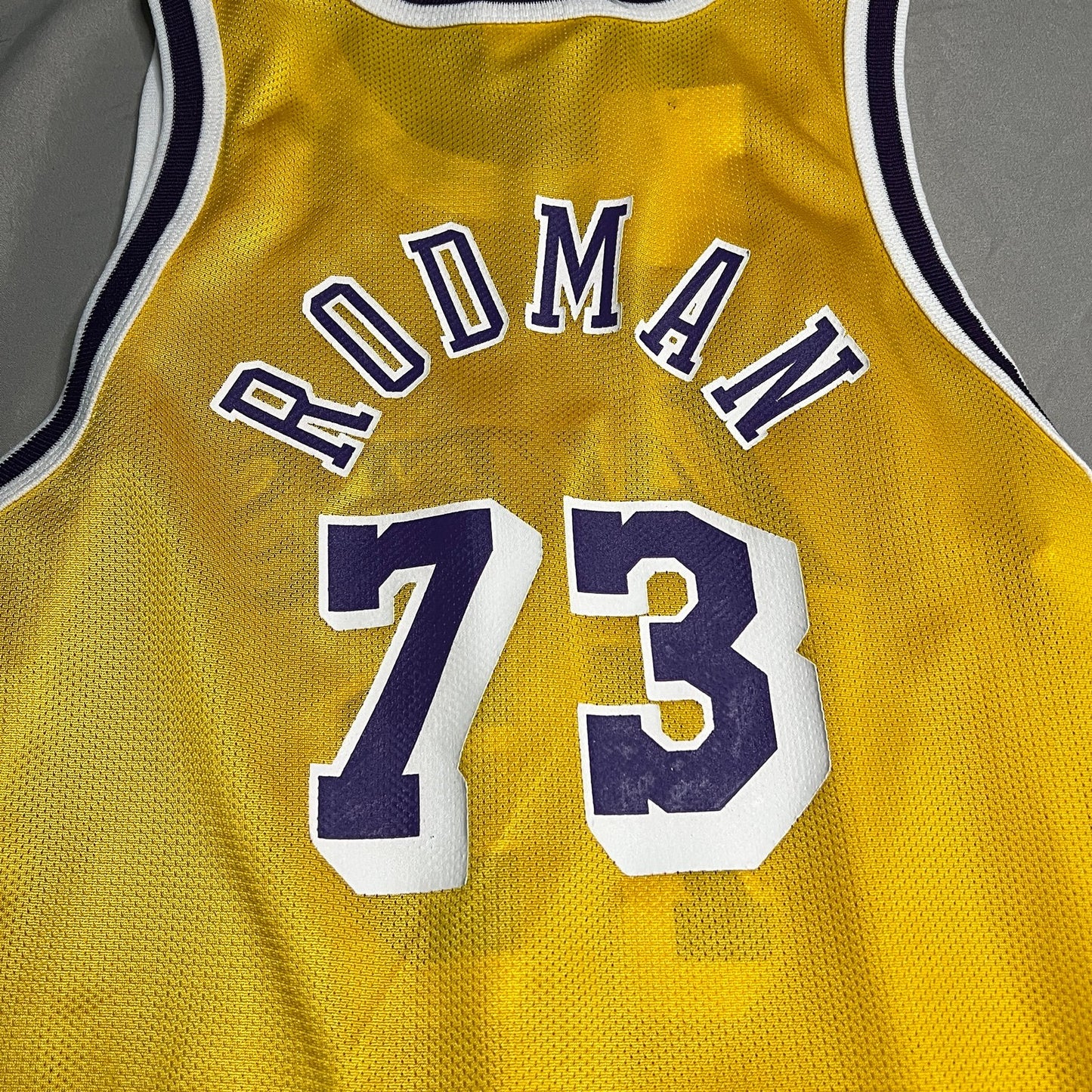 Vintage Dennis Rodman Jersey Kids Youth Medium 10-12 Los Angeles Lakers Champion