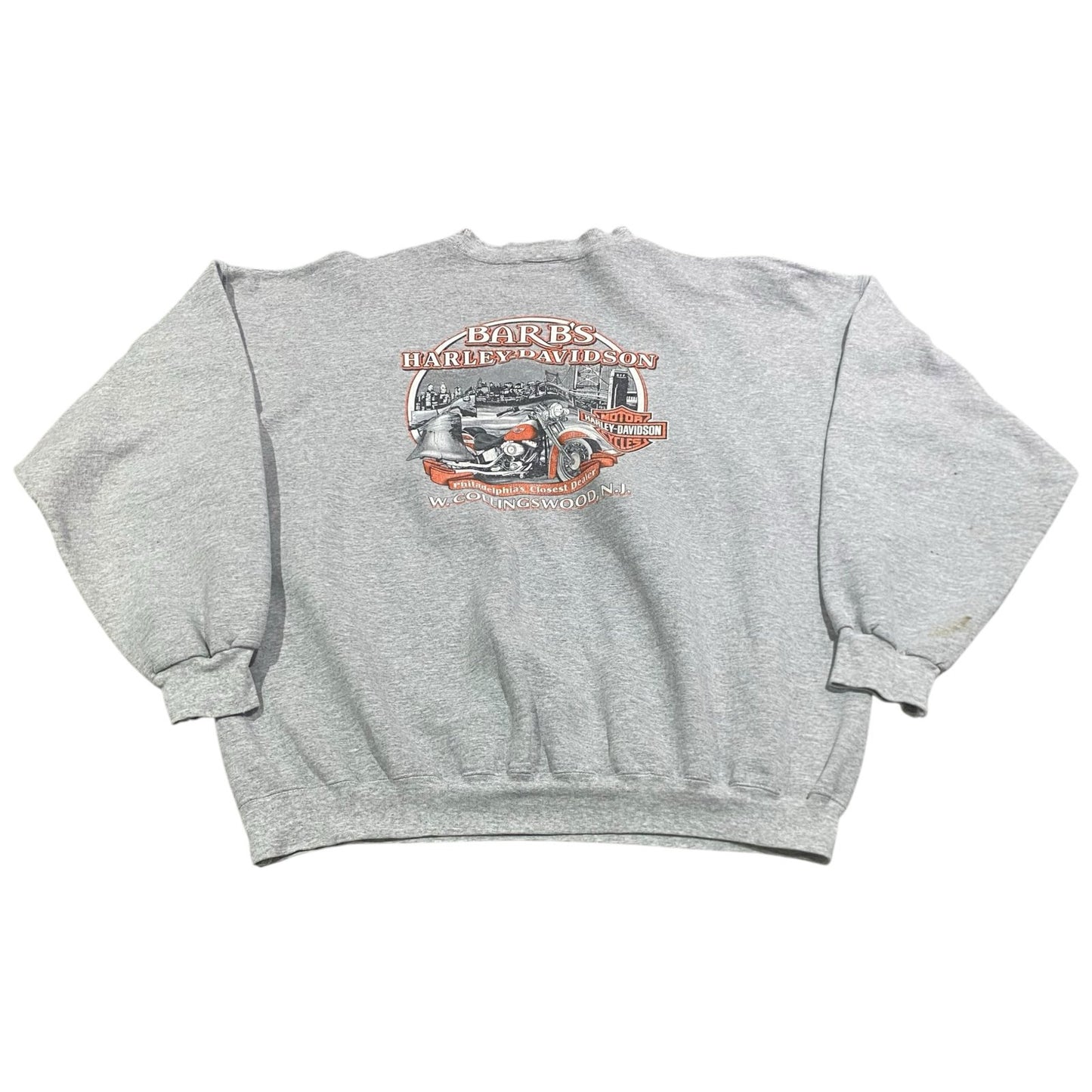 Harley Davidson Sweater Mens XL Collingswood Gray Motorcycle Biker