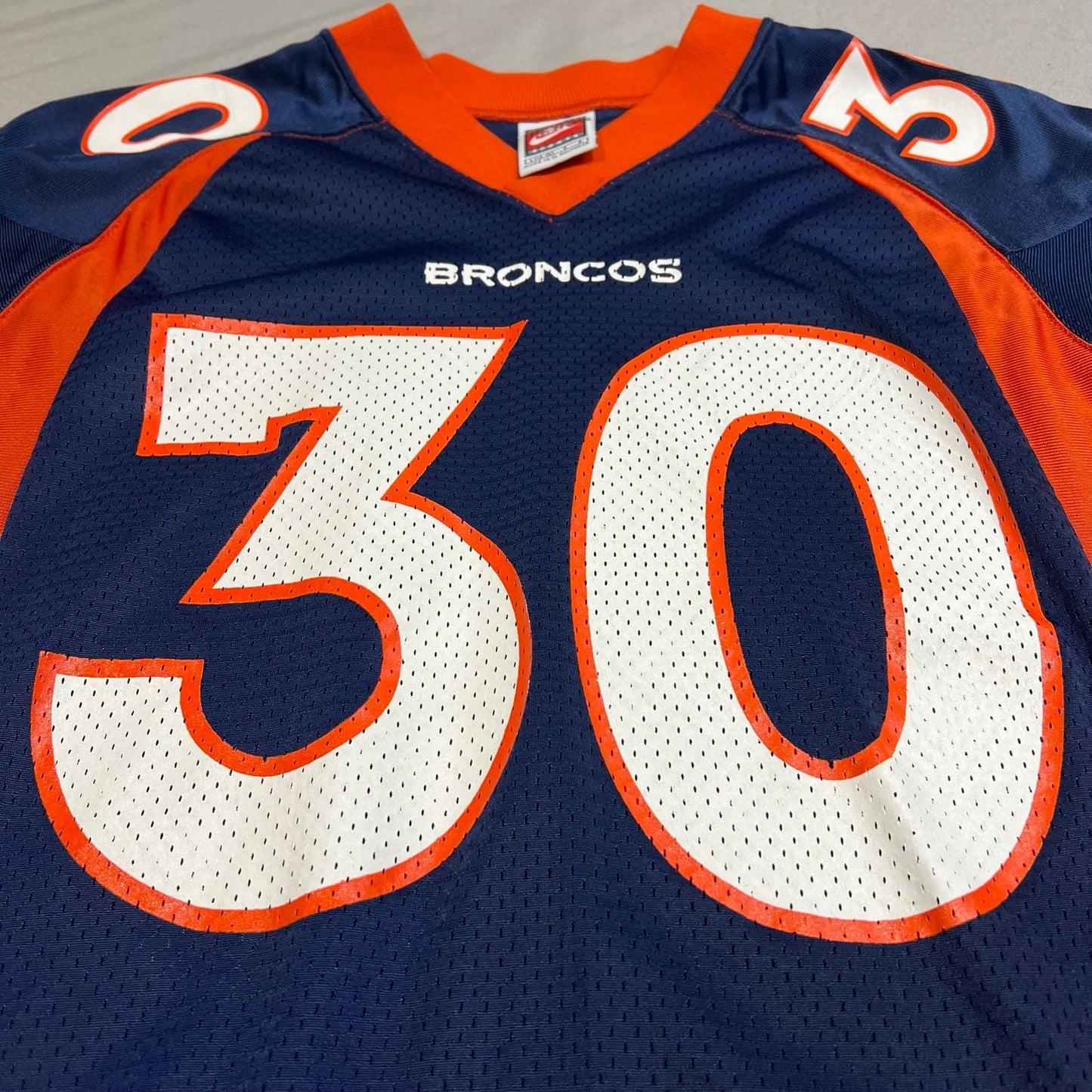 Vintage Terrell Davis Denver Broncos Jersey Kids Youth Large Nike #30