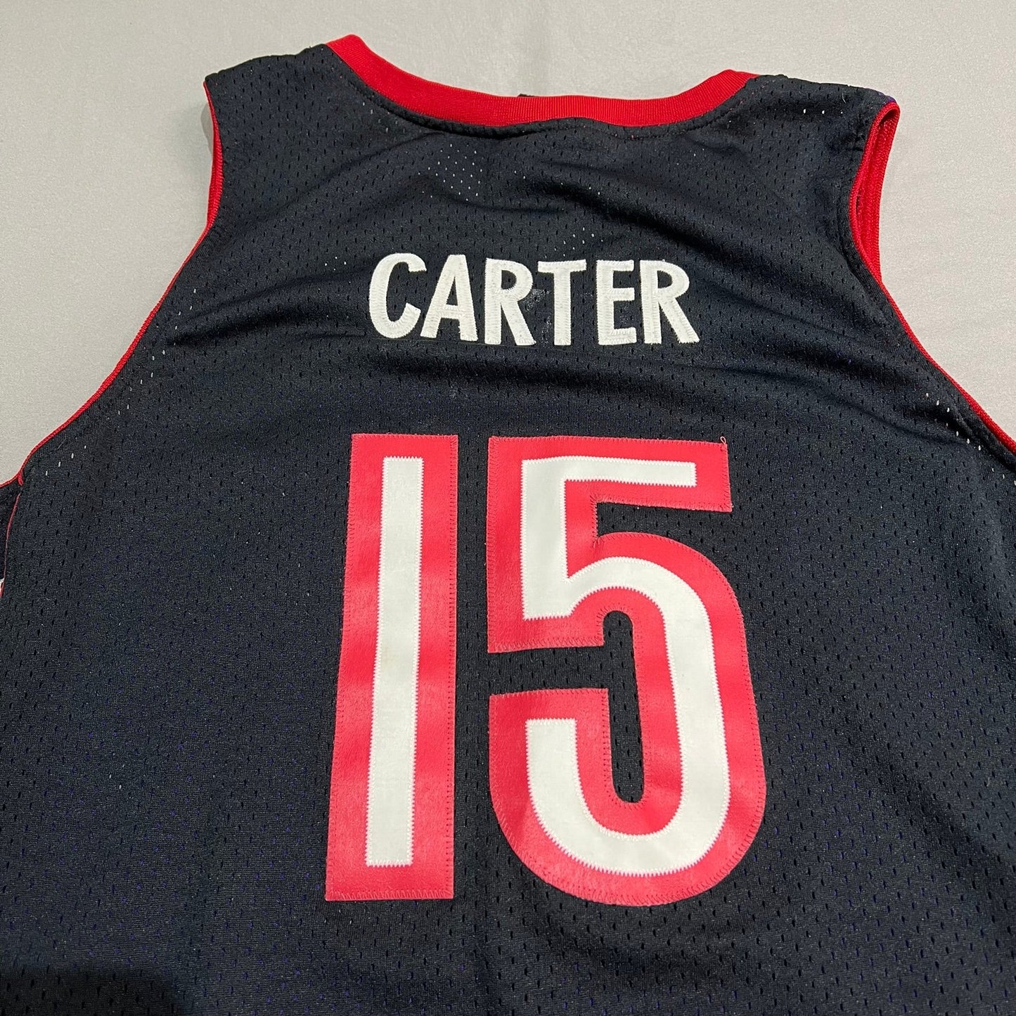 Vintage Vince Carter Toronto Raptors Jersey Mens Large Nike #15 Stitch Sewn