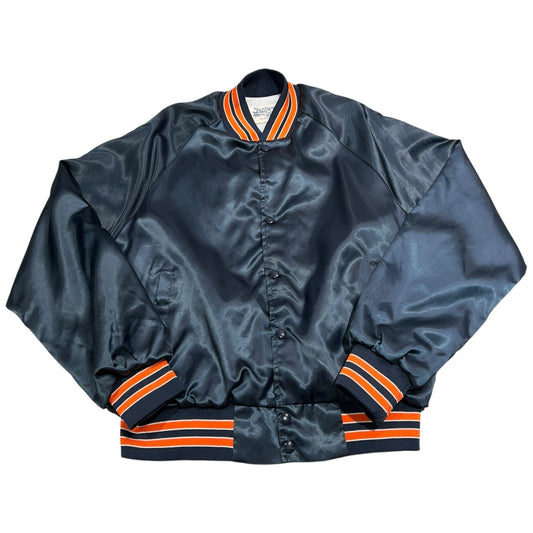Vintage 1992 Chalk Line Chicago Bears Varsity Jacket Mens Medium NFL Blue Orange