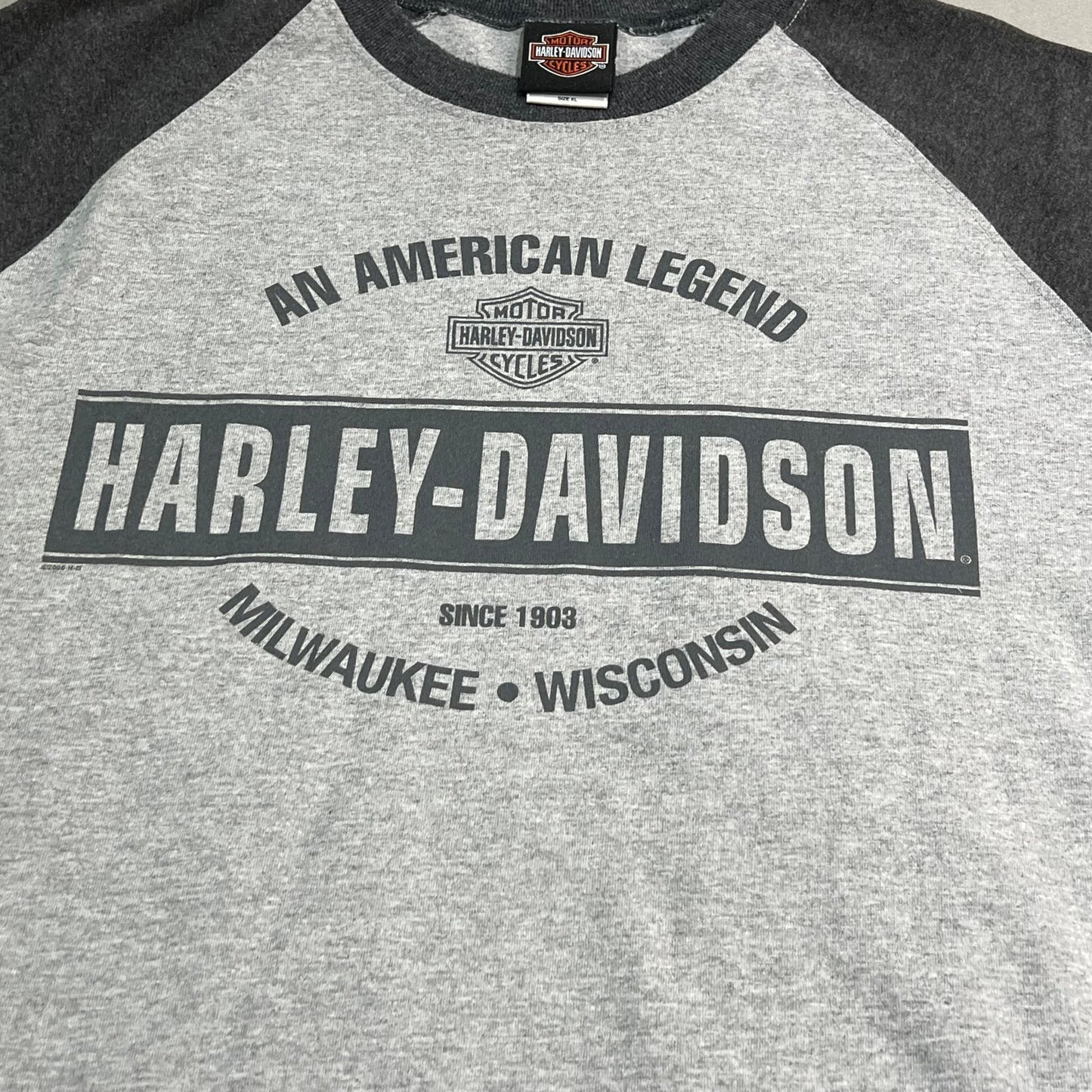 Harley Davidson Shirt Mens XL Short Sleeve Las Vegas Gray Motorcycle Biker