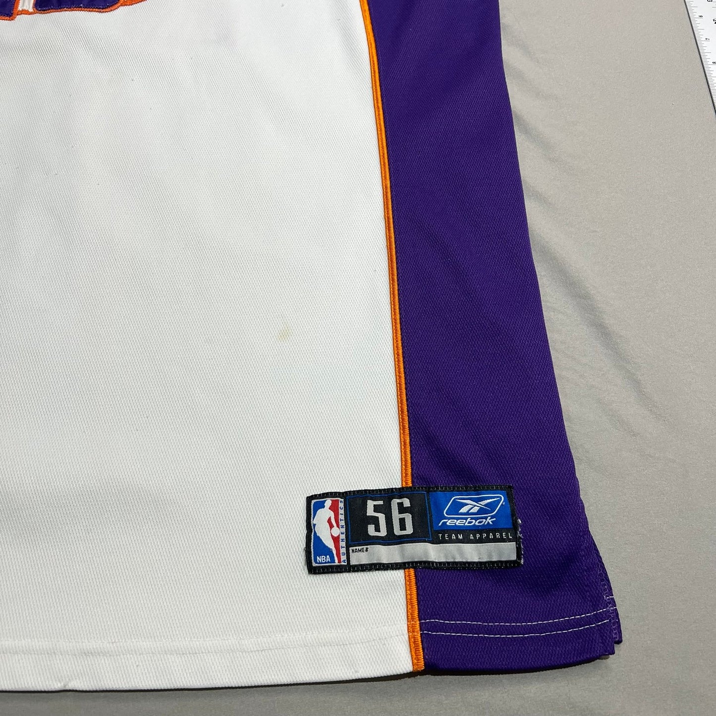 Vintage Steve Nash Phoenix Suns Jersey Mens 56 Reebok NBA Stitch Sewn White