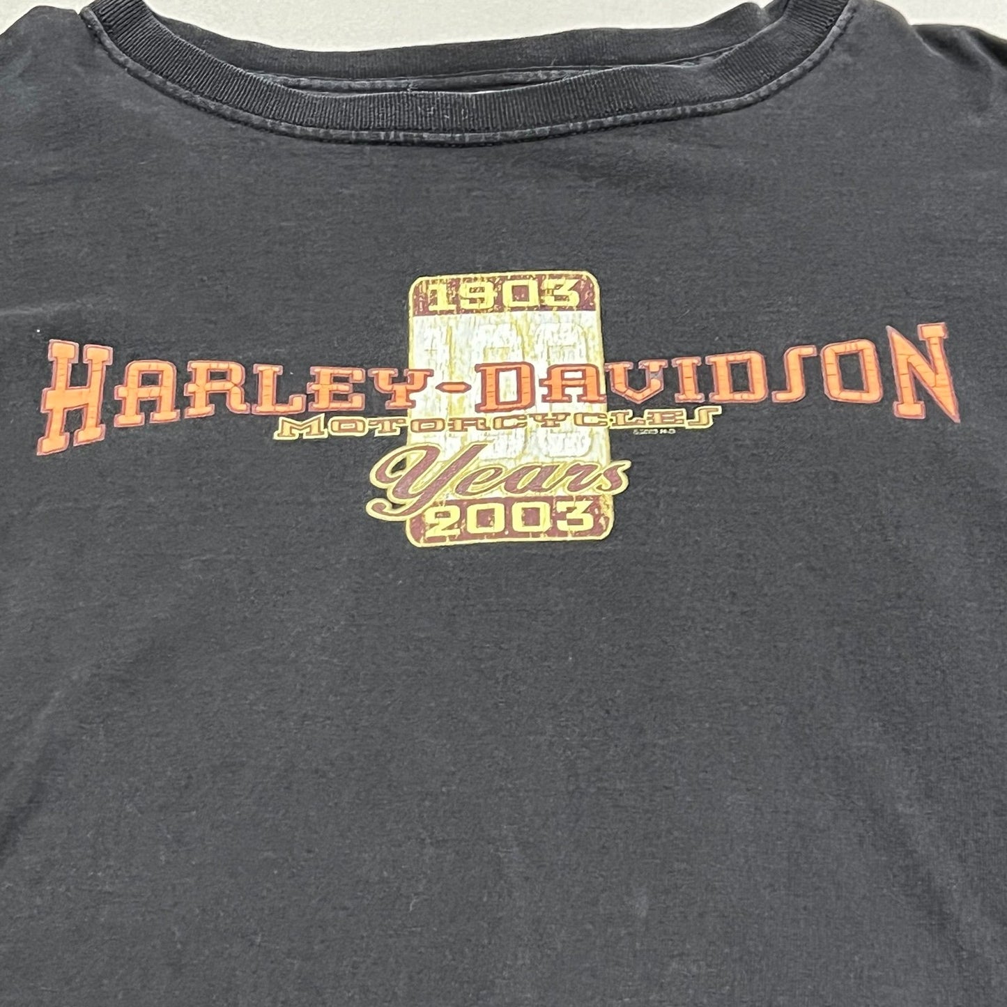 Harley Davidson Shirt Mens 2XL XXL Black Long Sleeve Bloomington Motorcycle