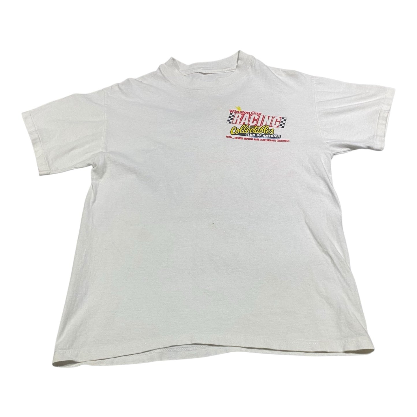 Vintage Winston Cup Racing Shirt Mens Small NASCAR White Short Sleeve