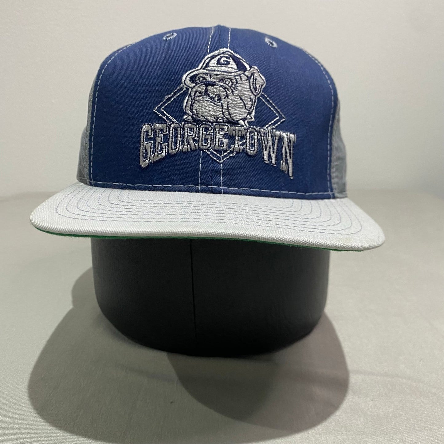 Vintage 90's Georgetown Bulldogs Snapback Hat The Game NCAA Cap Adjustable