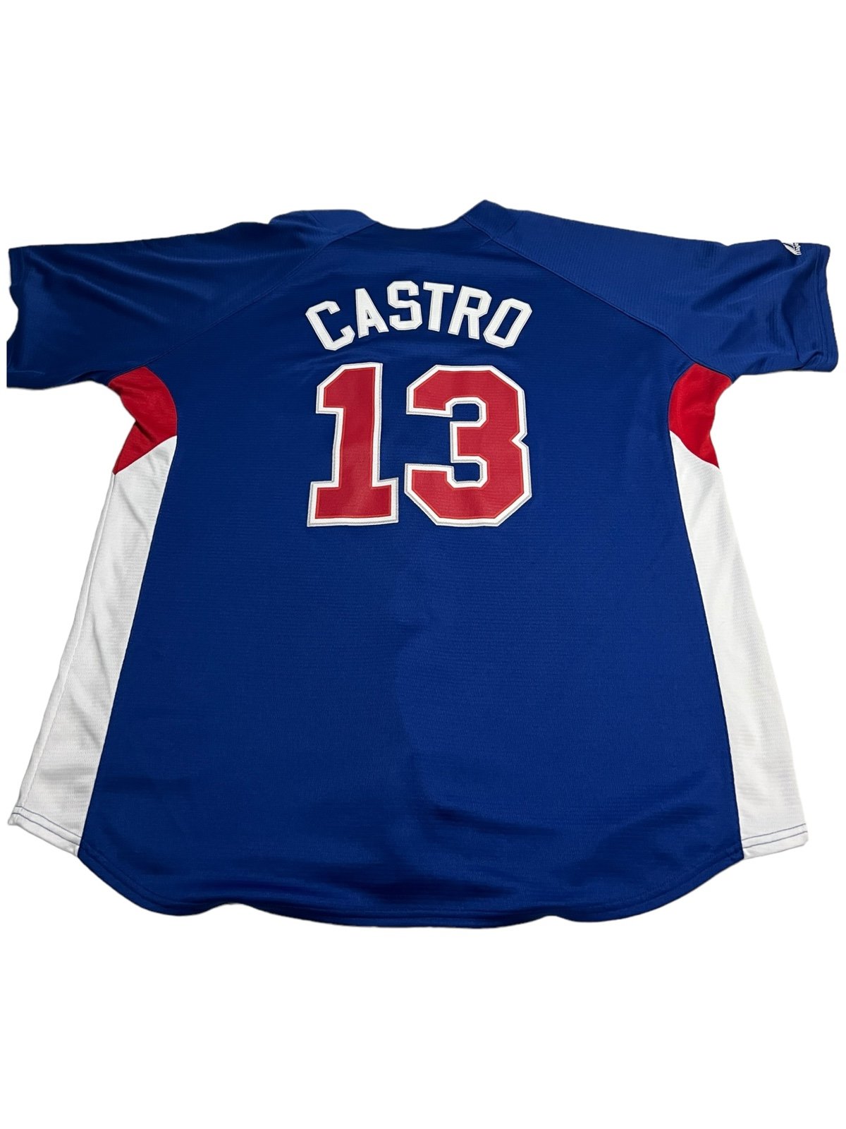 Chicago Cubs Starlin Castro Jersey Mens 2XL XXL Majestic Genuine Merchandise MLB