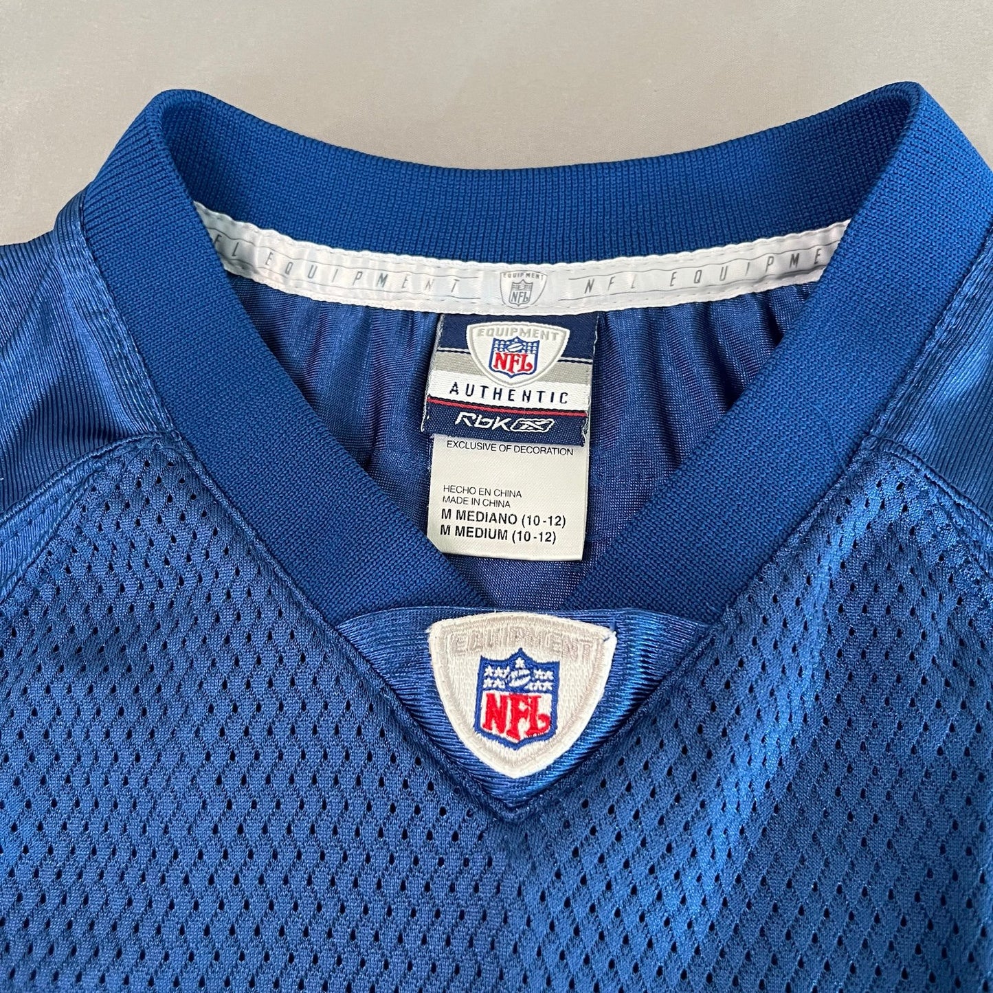 Vintage Bob Sanders Jersey Kids Youth Medium Indianapolis Colts NFL Reebok Blue