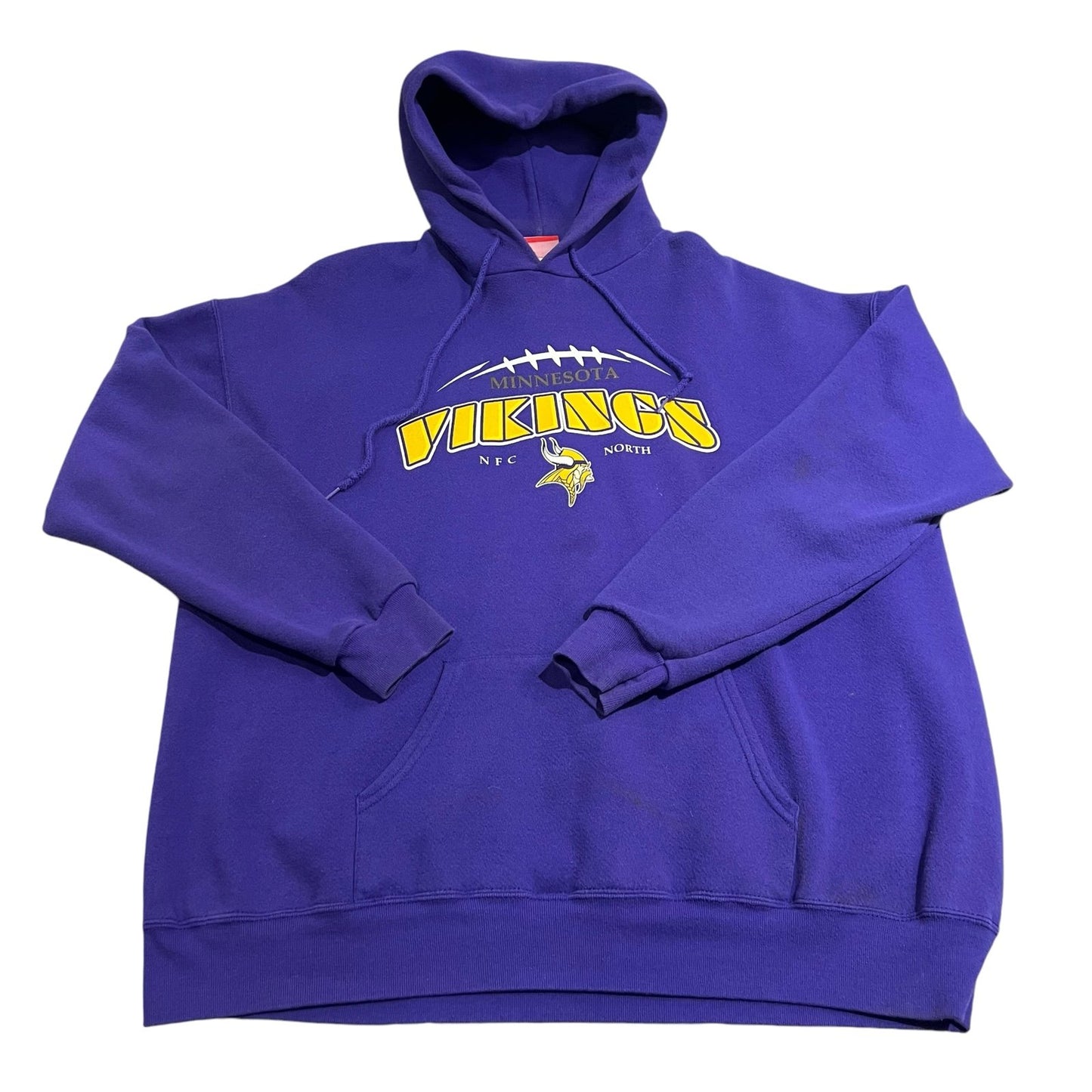 Minnesota Vikings Hoodie Mens 2XL XXL Purple Sweatshirt NFL NFC North