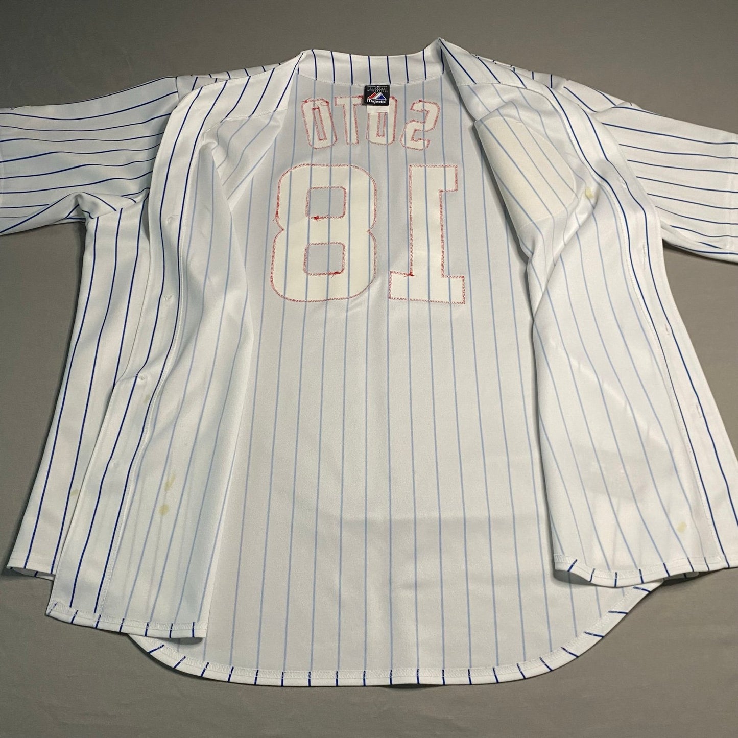 Geovany Soto Jersey Chicago Cubs Mens 2XL XXL Stitch Sewn Majestic MLB White