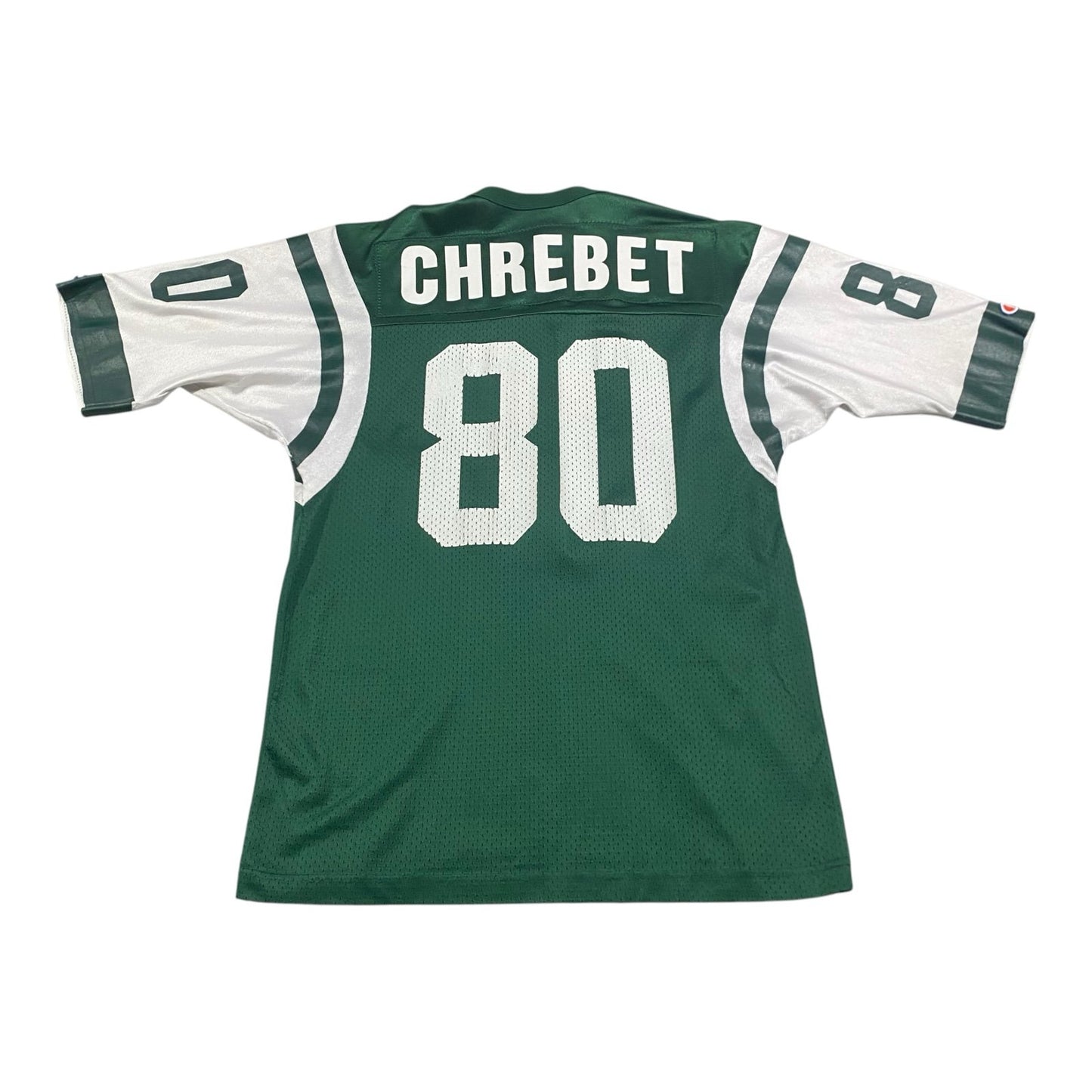 Vintage Wayne Chrebet New York Jets Jersey Mens 40 Champion #80 NFL Green