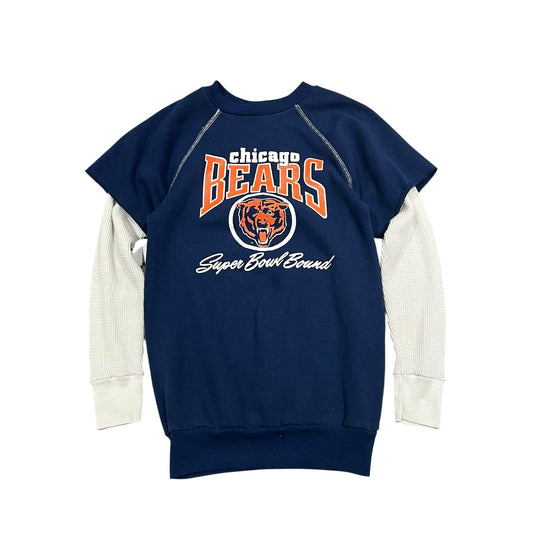 Vintage 80's Chicago Bears Super Bowl Bound Long Sleeve Shirt Womans XS Logo 7