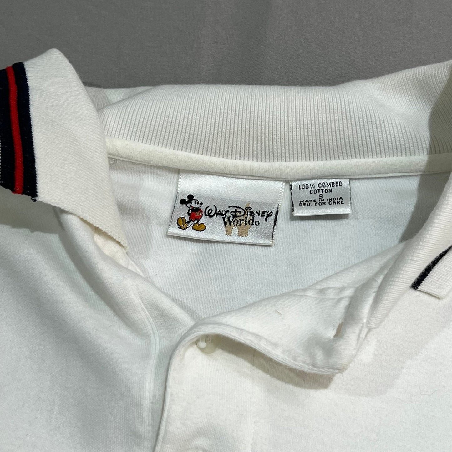 Vintage Disney Polo Shirt Mens Small 100 Years of Magic Short Sleeve Embroidered