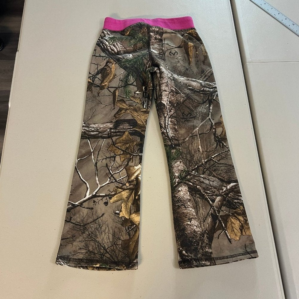 Carhartt Fleece Pants Girls Small Camo Realtree Pink Outdoors Infant Toddler