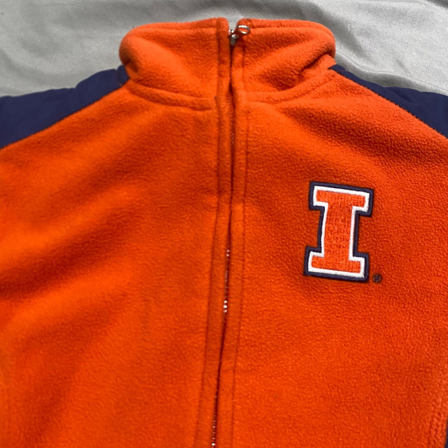 Vintage University of Illinois Kids Toddler 2T Fleece Jacket Logo Athletic