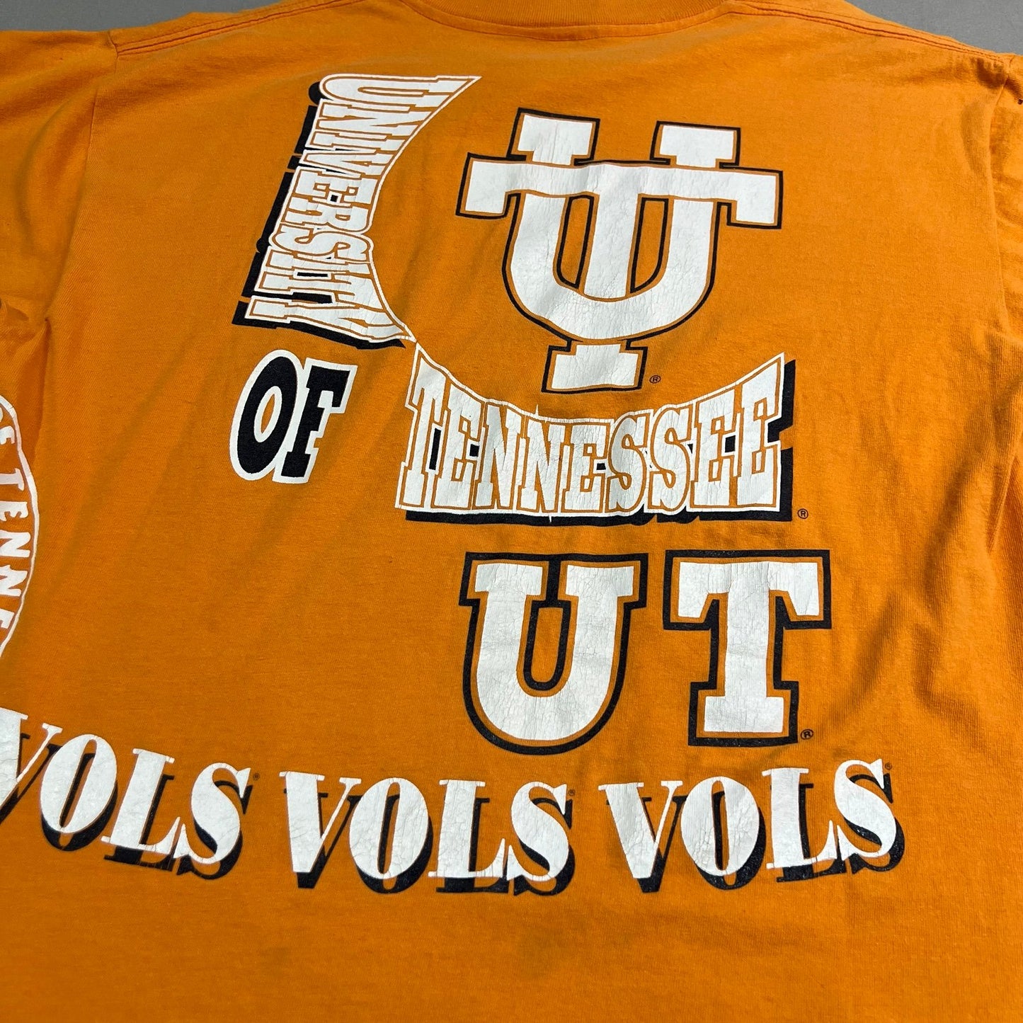 Vintage 90's University of Tennessee Shirt All Over Print Mens Large Basketball