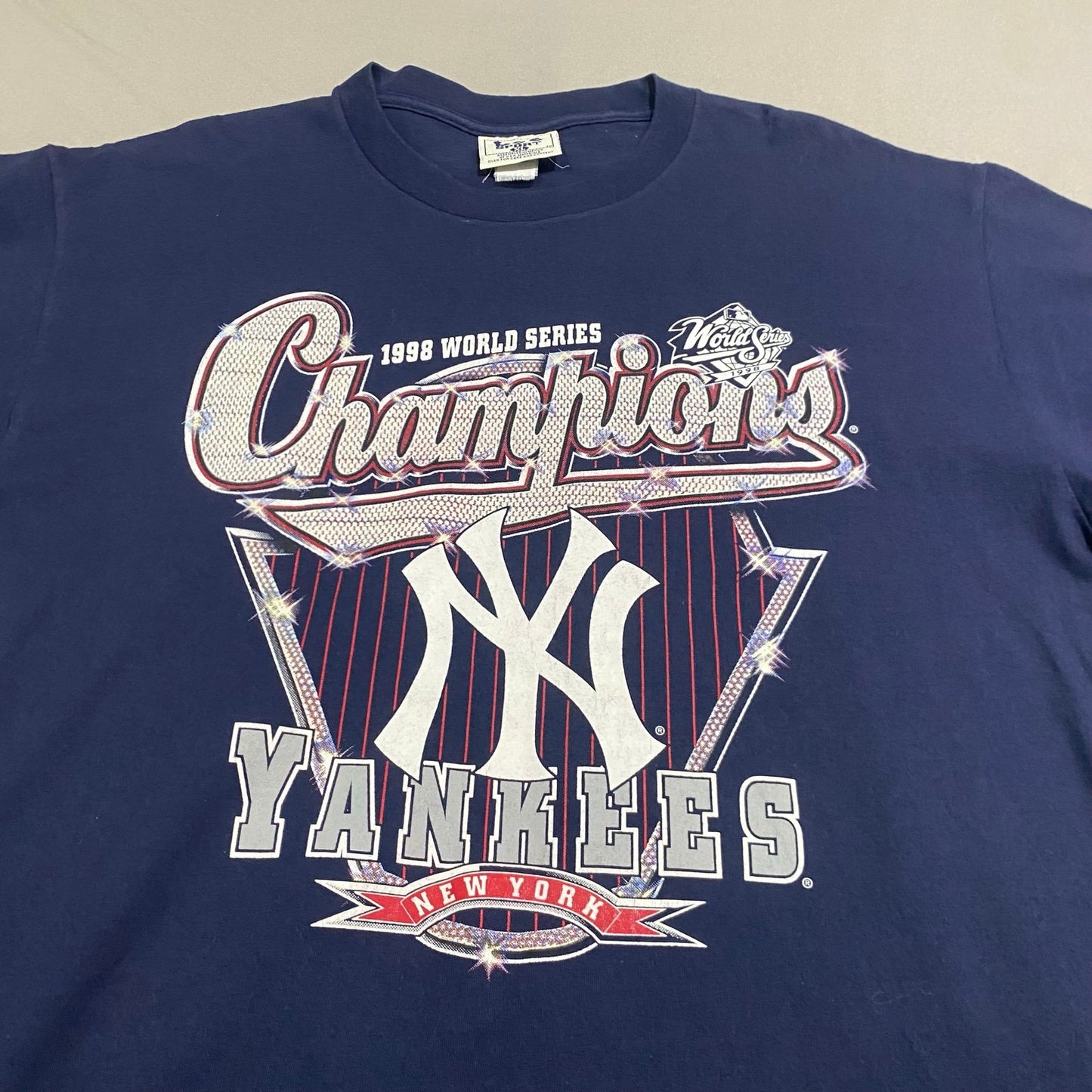 Vintage 1998 New York Yankees Shirt Mens XL World Series Champions MLB Roster