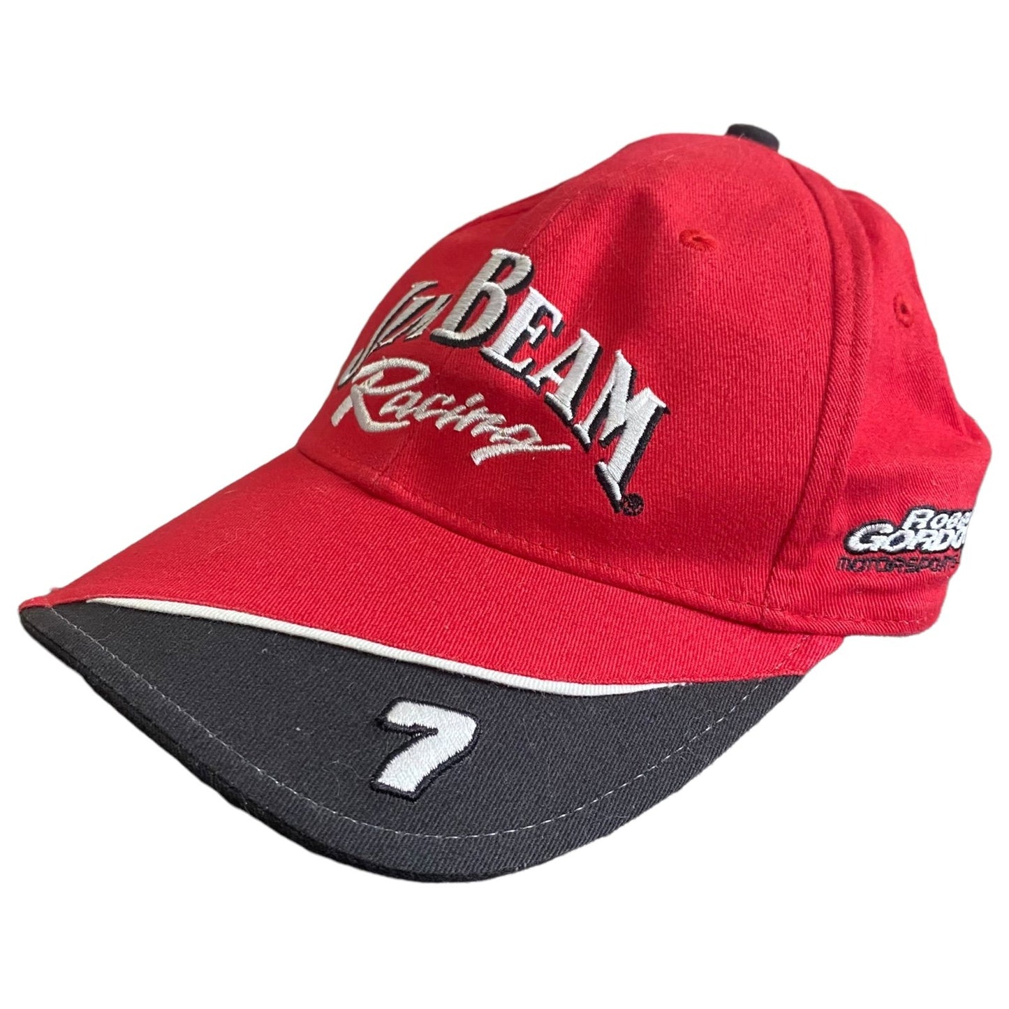 Jim Beam NASCAR Hat Racing Red #7 Strap