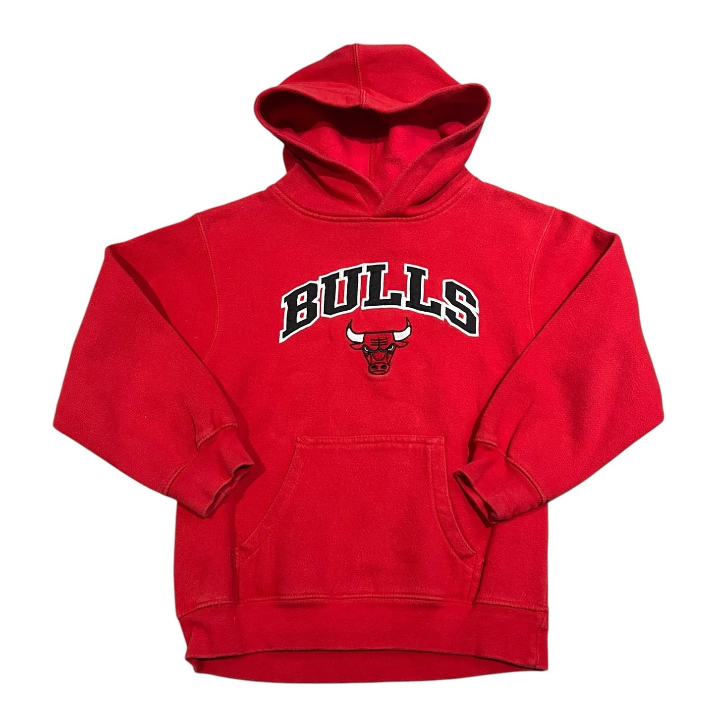 Chicago Bulls Hoodie Kids Youth Small Embroidered Sweat Shirt Red NBA