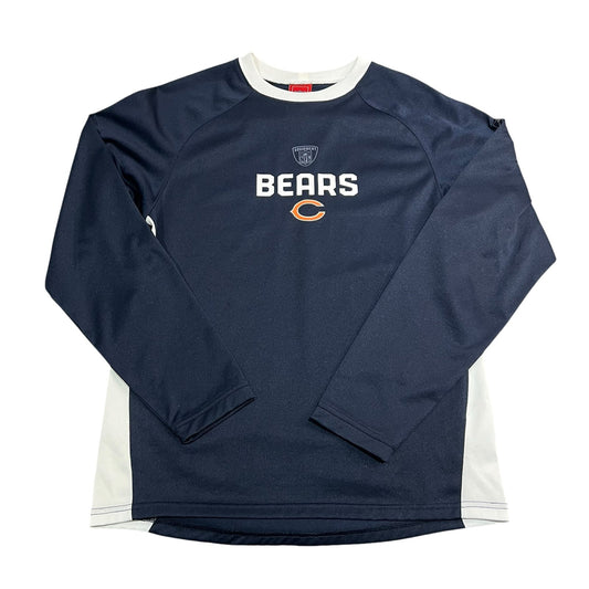 Chicago Bears Shirt Long Sleeve Womans Large NFL Blue White NFL Football