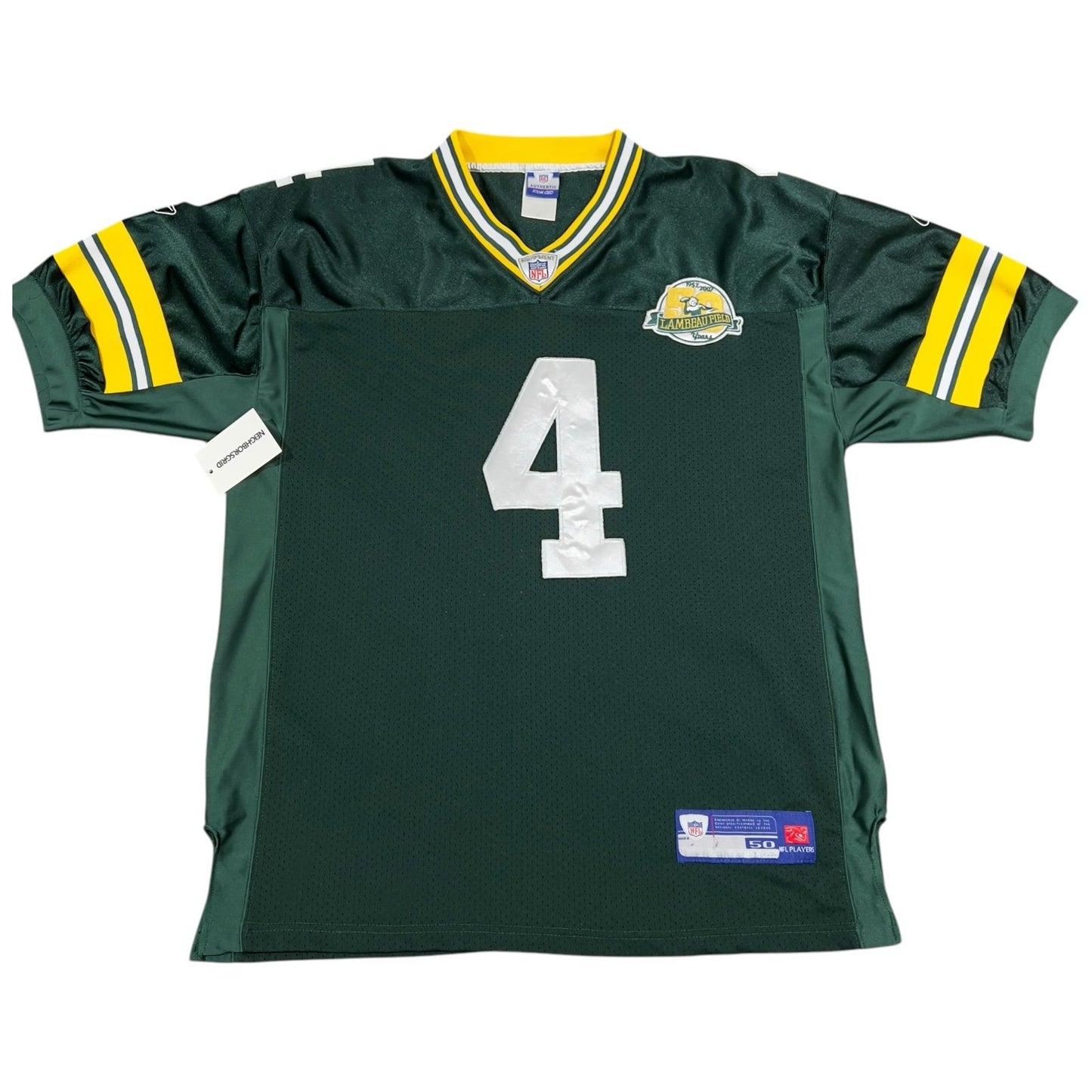 Brett Favre 2007 Green Bay Packers NFL Jersey Mens Large Lambeau Field Stitch