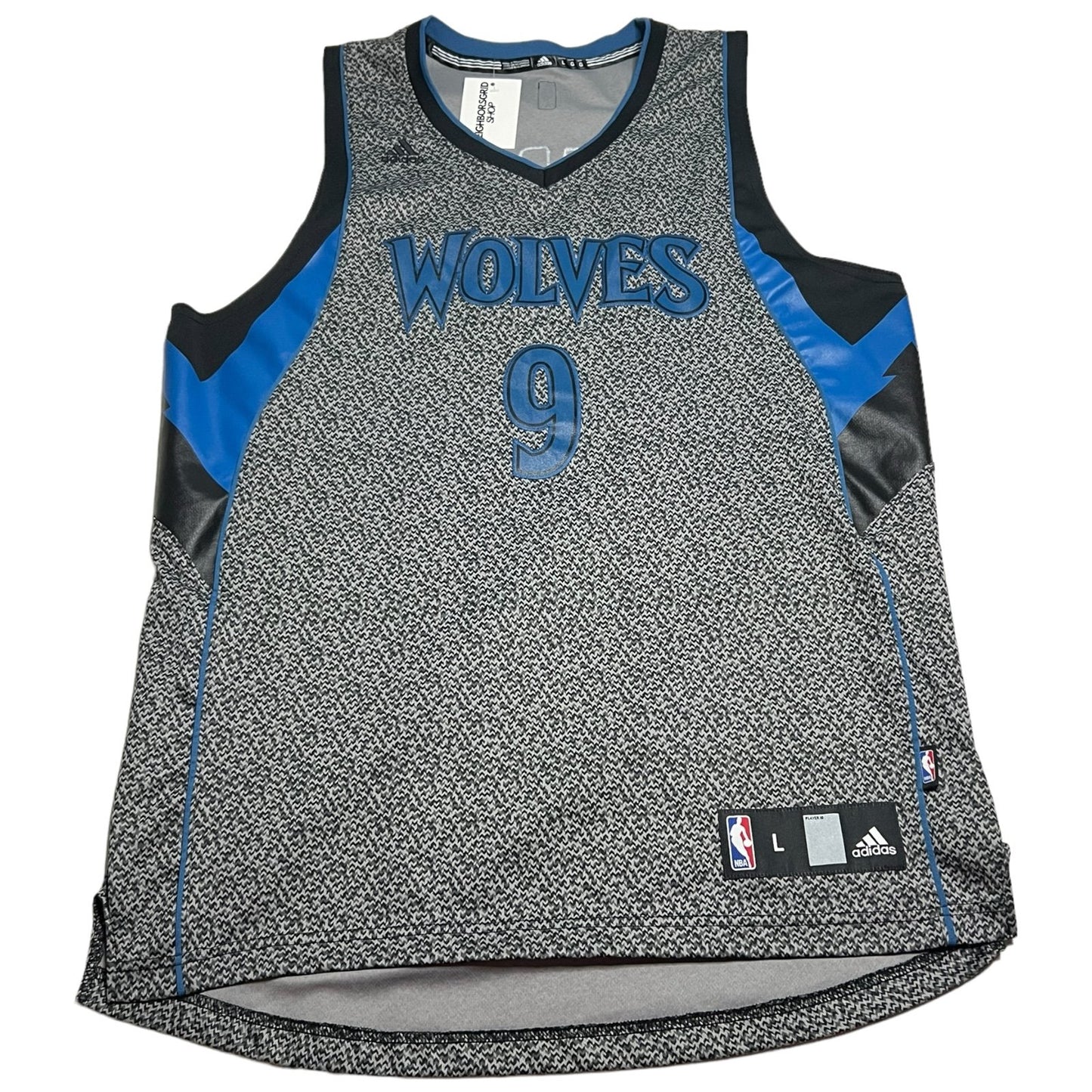 Ricky Rubio Jersey Mens Large Minnesota Timberwolves Adidas Swingman Alternate