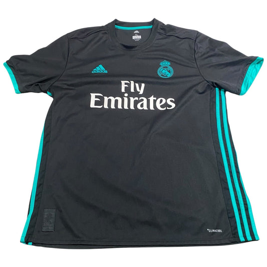 FC Real Madrid Spain Away Jersey Adidas Mens XL Black Climacool Fly Emirates