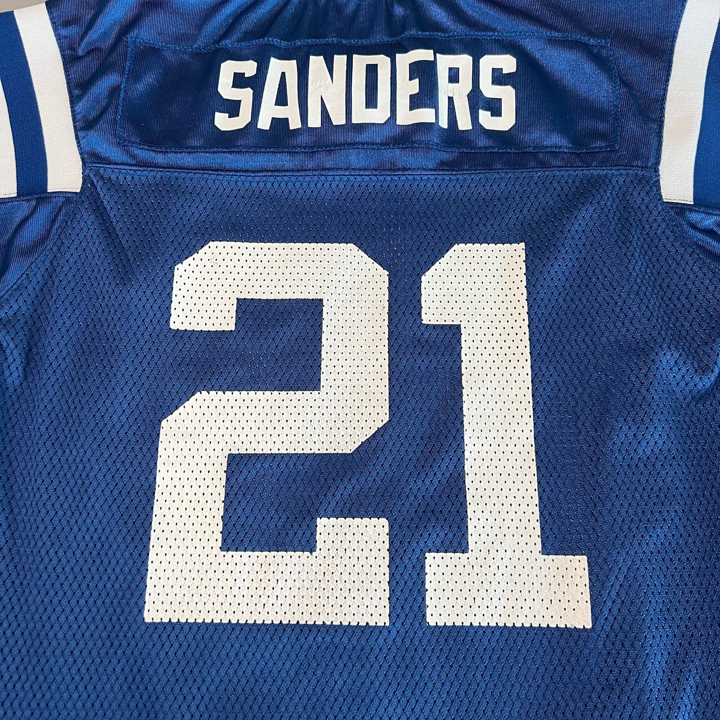 Vintage Bob Sanders Jersey Kids Youth Medium Indianapolis Colts NFL Reebok Blue