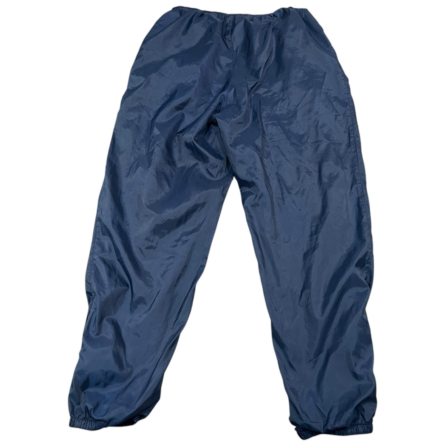 Vintage Nike Windbreaker Jogger Track Pants Mens XL Blue Drawstring Zipper Leg