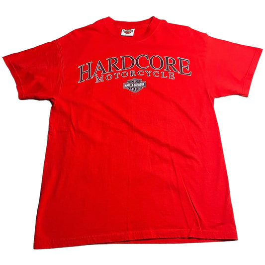 Harley Davidson Shirt Mens Medium Las Vegas Red Short Sleeve Motorcycle