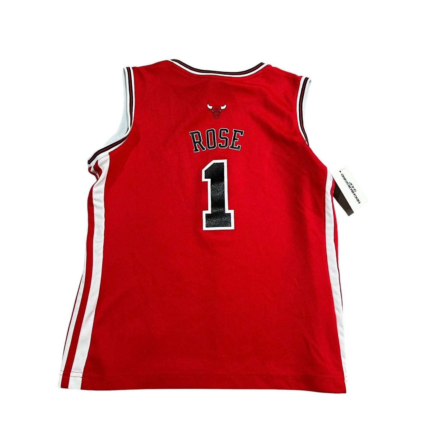 Chicago Bulls Derrick Rose Jersey Womans Large Adidas Red 4Her NBA