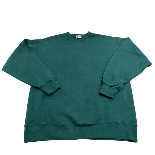 Vintage 90's Blank Crewneck Green Pro Spirit Sweater