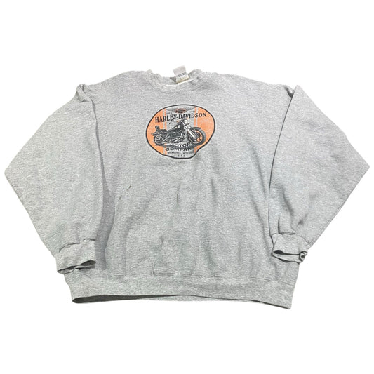 Harley Davidson Sweater Mens XL Collingswood Gray Motorcycle Biker