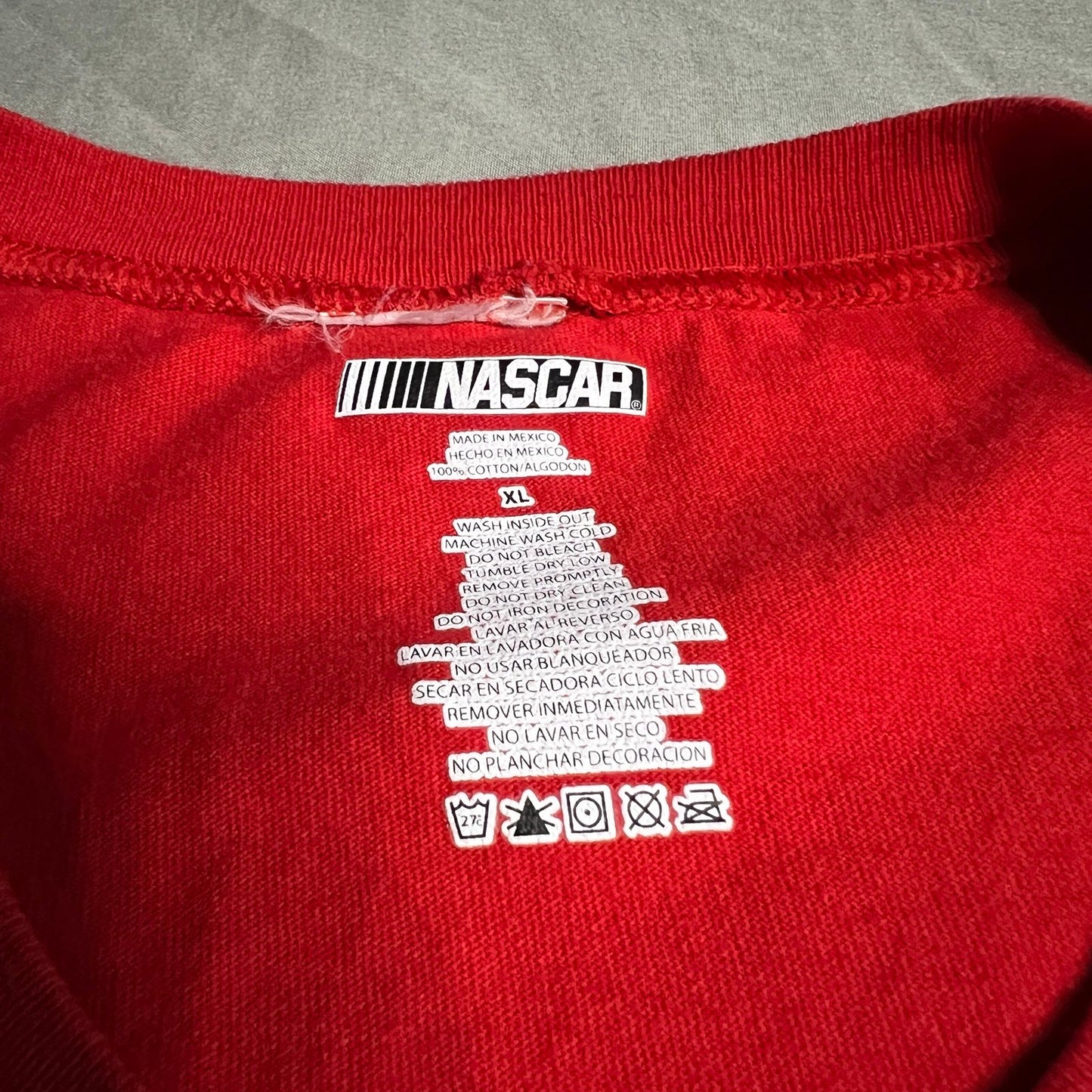 NASCAR Shirt Tank Top Mens XL Red Dale. Jr Sleeveless Racing Cars Y2K