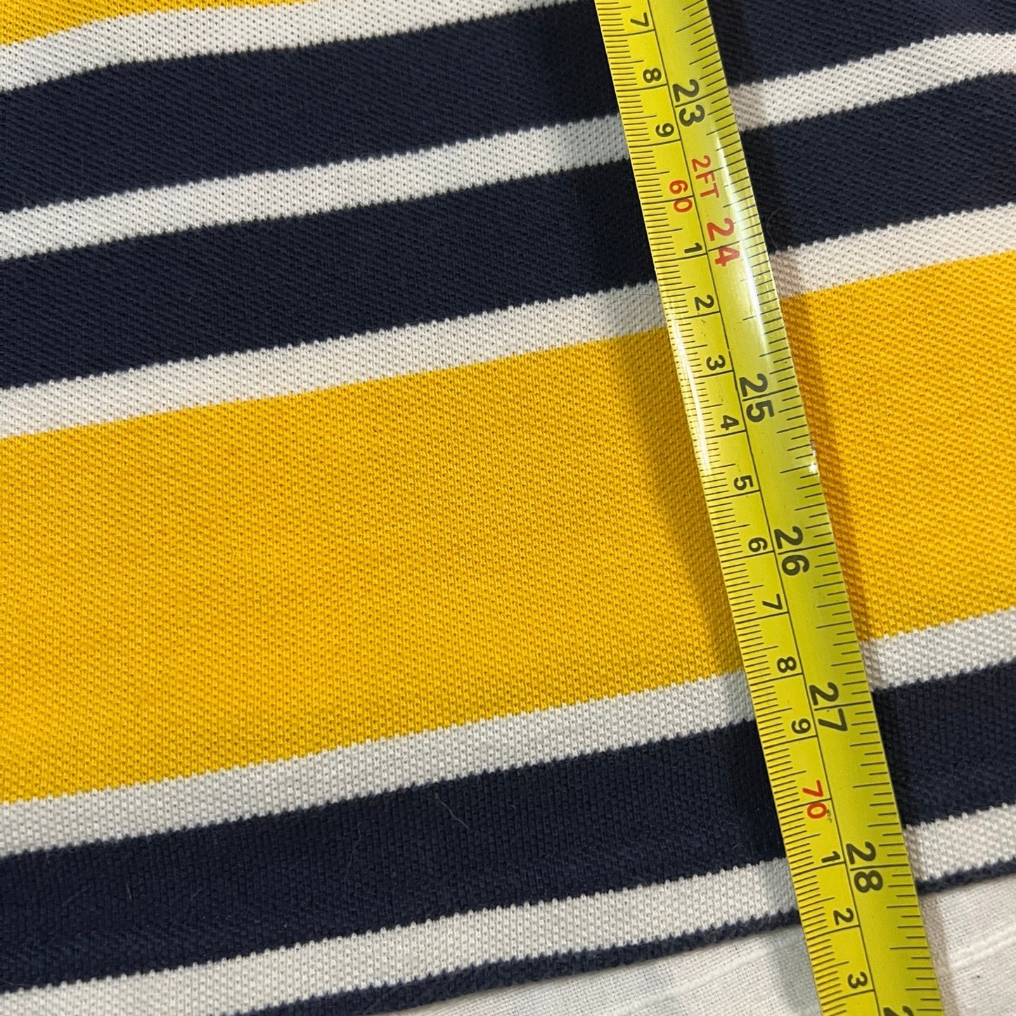 Tommy Hilfiger Polo Shirt Long Kids XL Youth Boys Long Sleeve Yellow Stripe Y2K