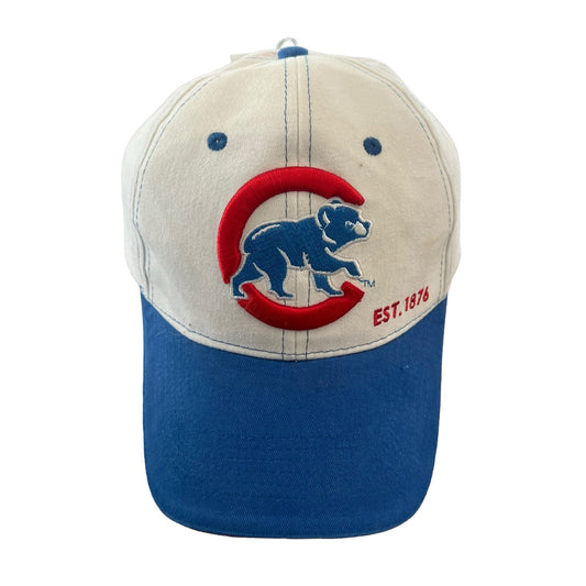 Chicago Cubs Hat Strapback MLB White Blue Adjustable Culvers Cap Baseball