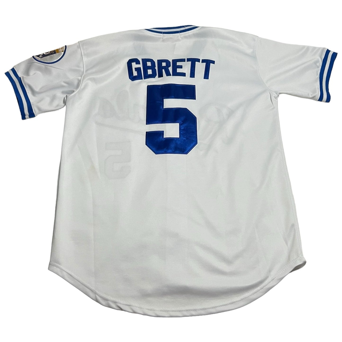 Kansas City Royals George Brett Jersey Mens 48 Mitchell & Ness Stitch Sewn 1989