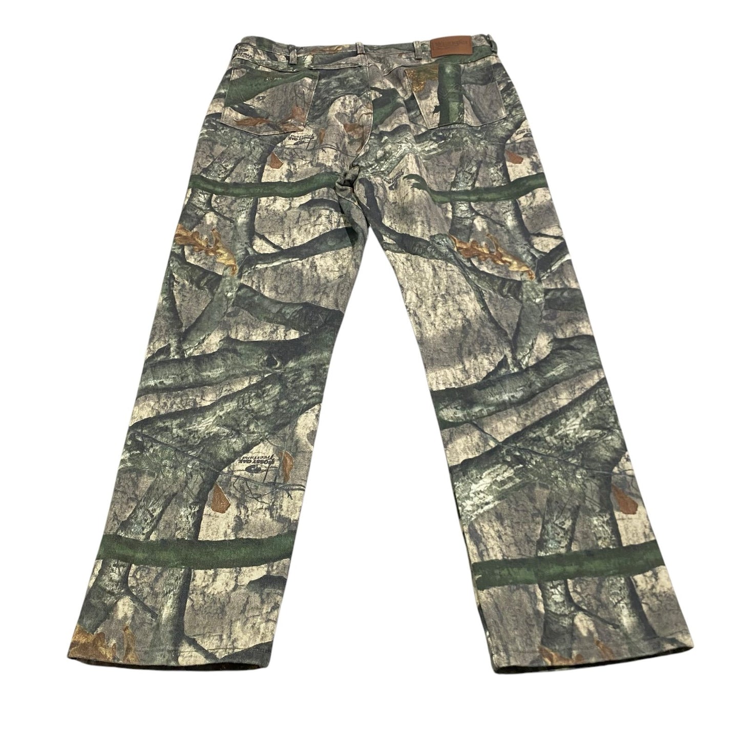 Wrangler Camo Pants Mens 40x32 Tree Brown Green Nature Hunting