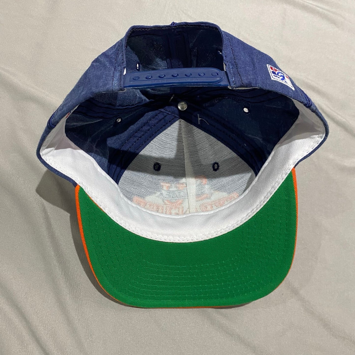 Vintage Syracuse The Game Snapback Hat Cap NCAA Blue Orange