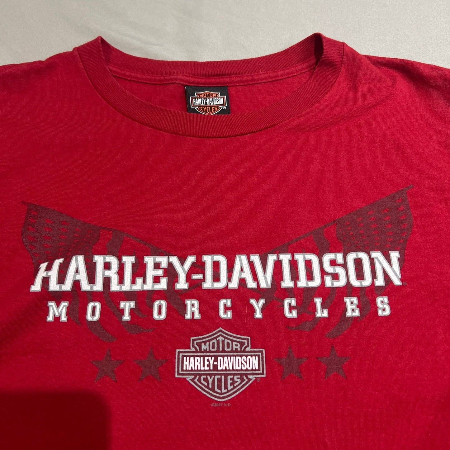 Harley Davidson Hal's New Berlin Sleeveless Tank Top Shirt Mens XL Red