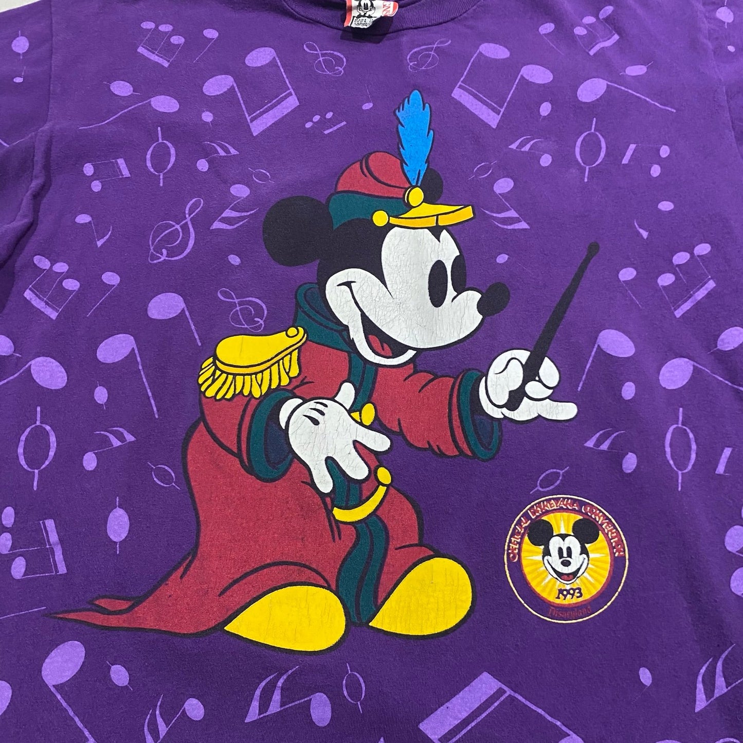 Vintage 1993 Disneyana Convention Shirt Mens Large Mickey Mouse Band Leader