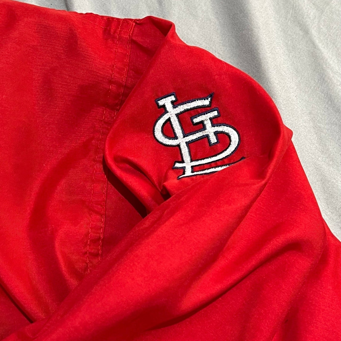 Vintage St Louis Cardinalds Windbreaker Jacket Mens Large Reebok MLB Red