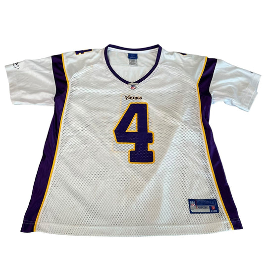 Vintage Brett Farve Jersey Kids Youth XL NFL Minnesota Vikings #4 Reebok