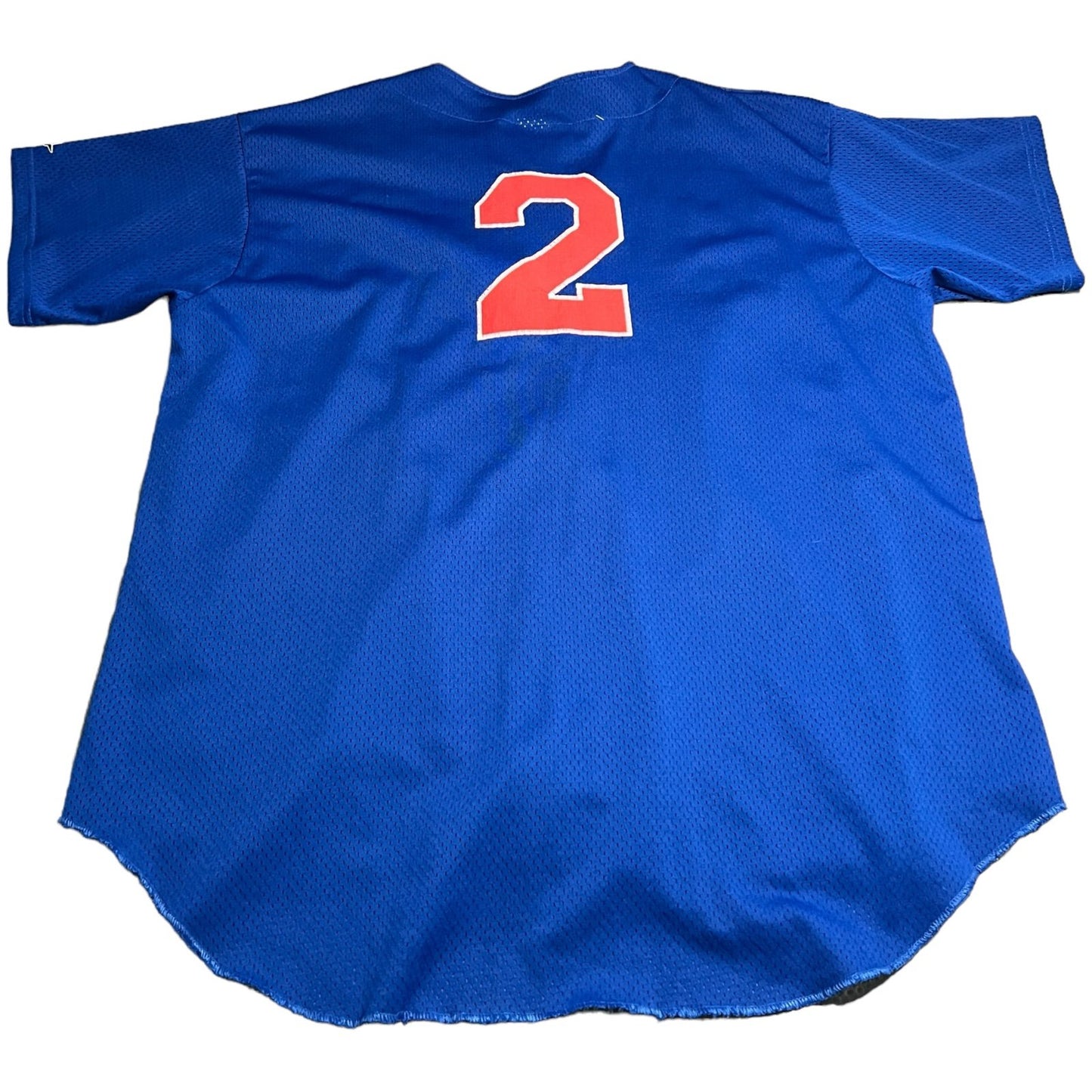 Chicago Cubs Jersey Mens 2XL XXL Blank No Name Blue #2 MLB Baseball