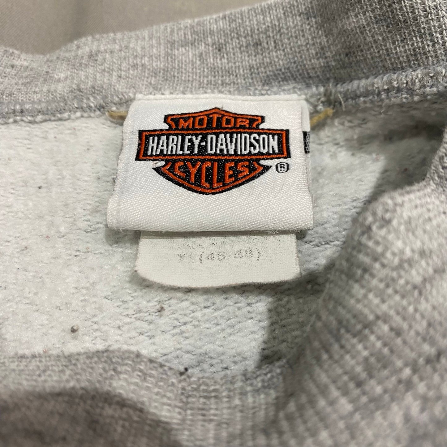 Harley Davidson Sweater Mens XL Collingswood Gray Motorcycle Biker