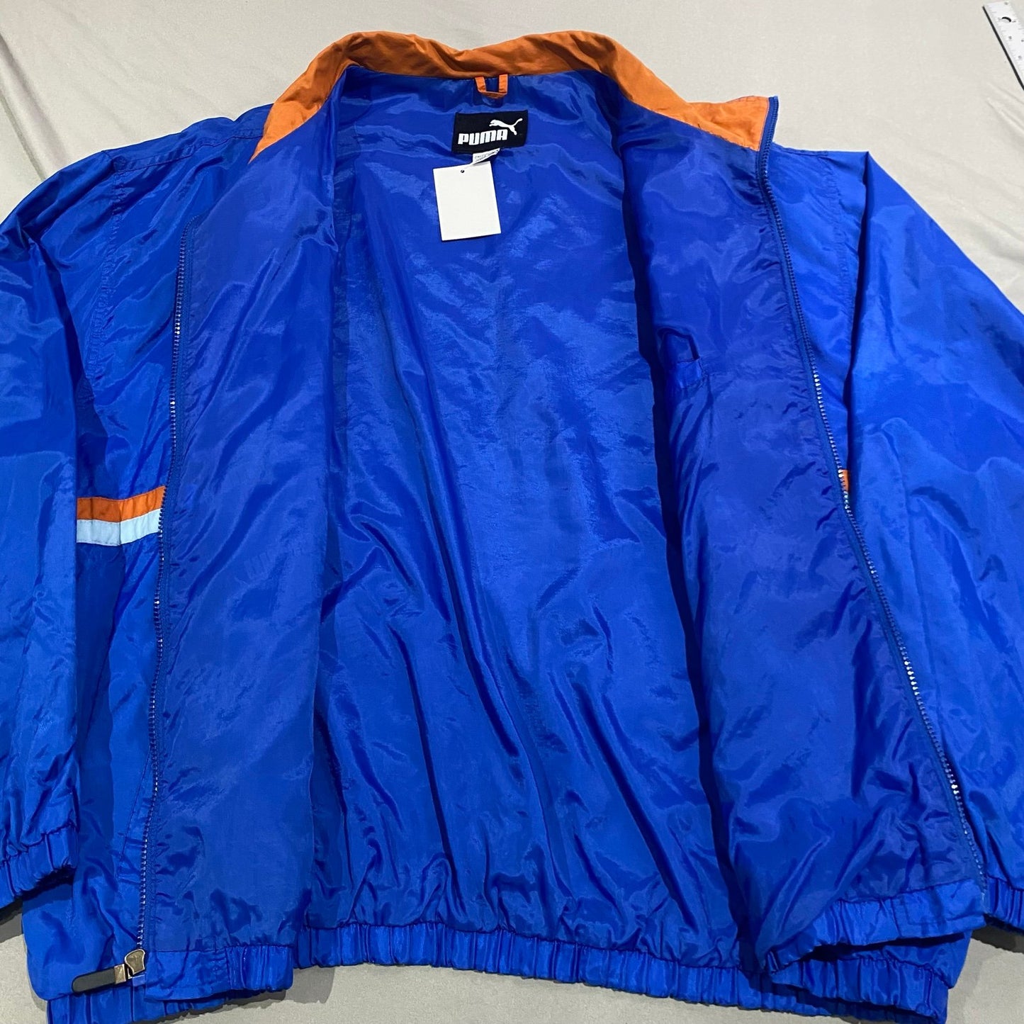 Florida Gators Windbreaker Jacket Mens 2XL XXL Puma Coat Full Zip Blue Orange