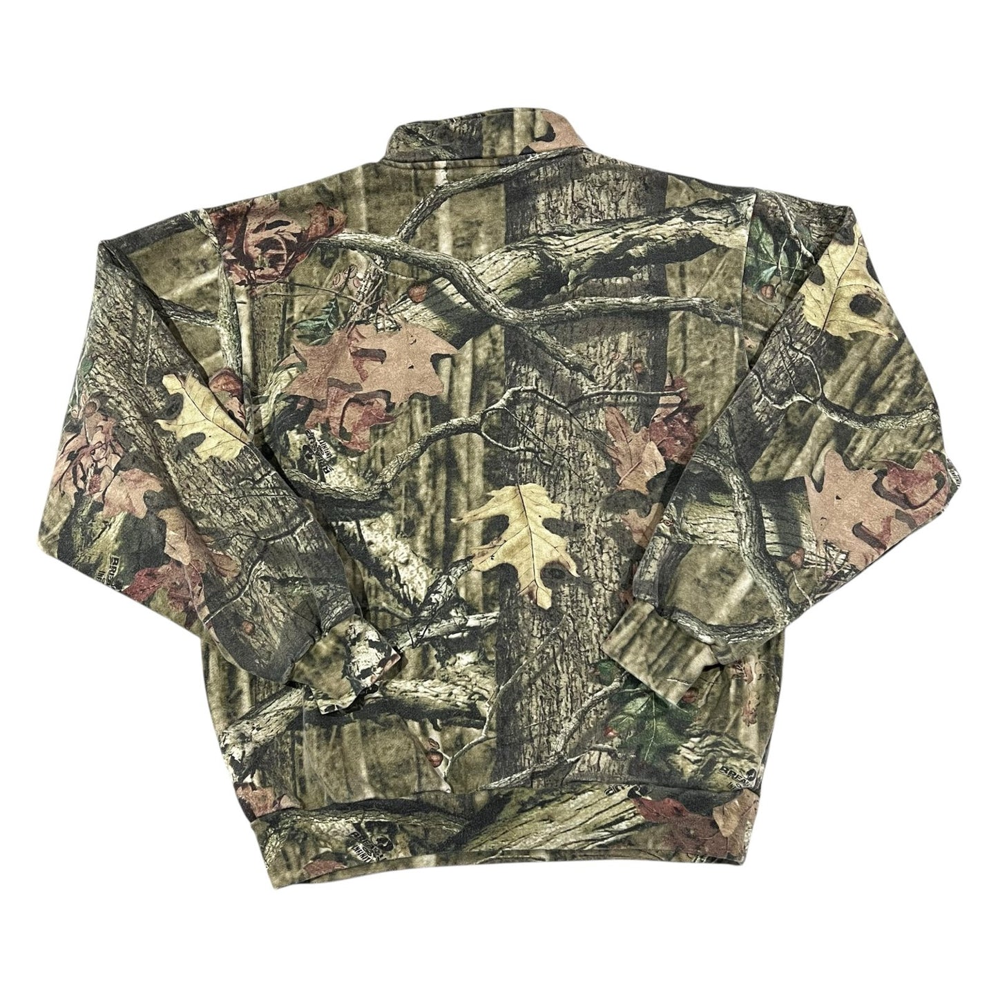 Cabela's Camo Quarter Zip Fleece Sweater Mens Medium Hunting Green Camouflage