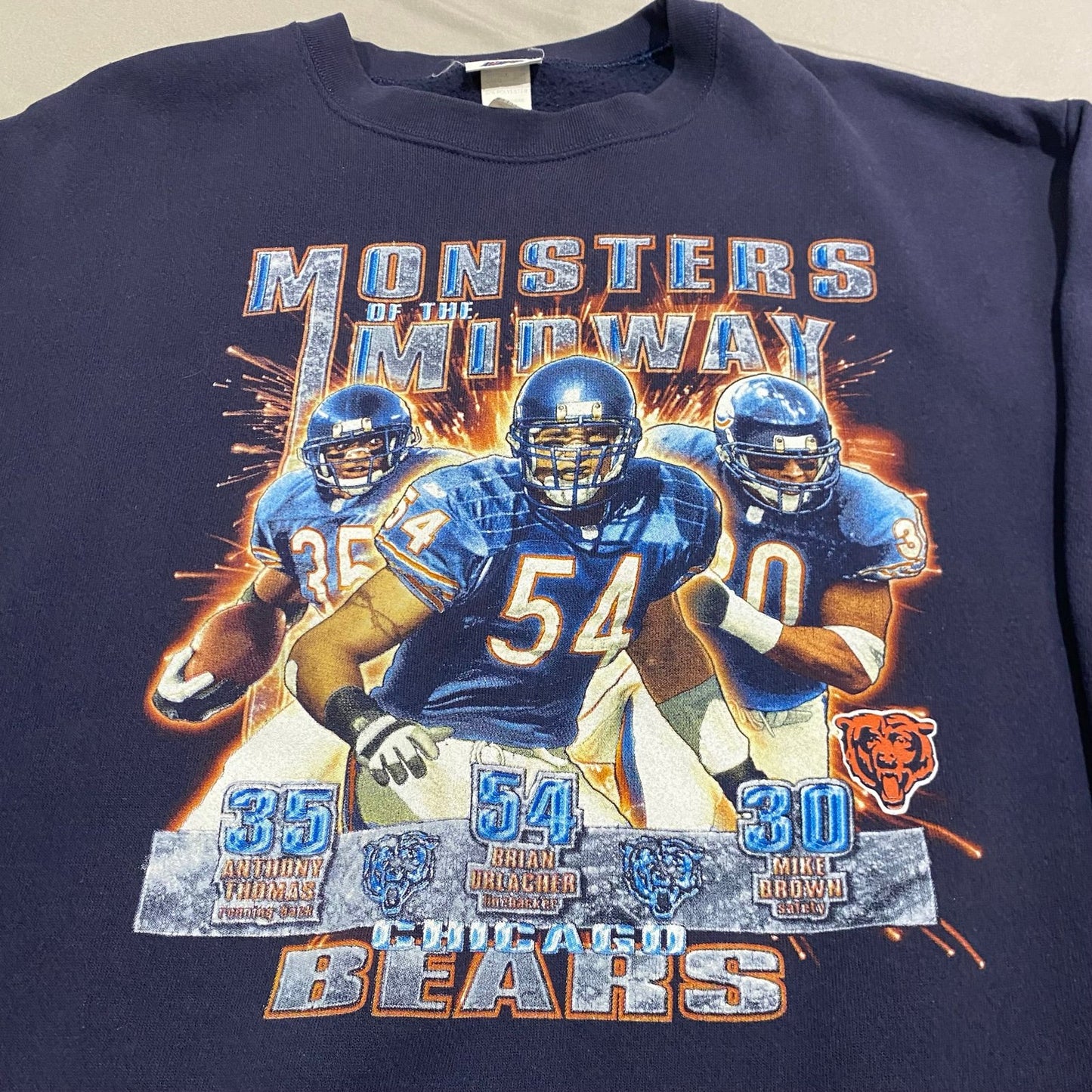 Vintage Chicago Bears Monsters of the Midway Sweater Mens Large NFL Crewneck