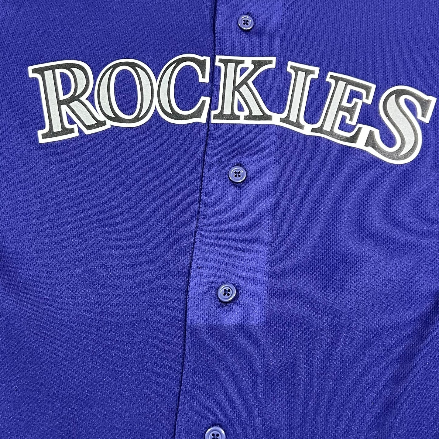 Colorado Rockies Jersey Mens Large Majestic Purple Baseball MLB Kula #23 Custom