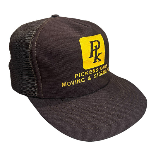 Pickens-Kane Moving & Storage Co. Mesh Trucker Hat Adjustable Snapback Black Cap